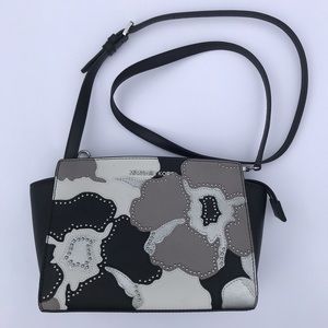 Michael Kors Selma Saffiano Floral Shoulder Bag
